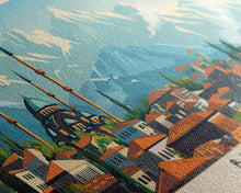 Carregar imagem no visualizador da galeria, Bursa Turkey Travel Print Wall Art, Panoramic City Art, Travel Art, Wall Decor, Vacation Gift, Framed Canvas Print Or Metal Art
