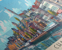 Cargar imagen en el visor de la galería, Charleroi Belgium Travel Print Wall Art, Panoramic City Art, Travel Art, Wall Decor, Vacation Gift, Framed Canvas Print Or Metal Art
