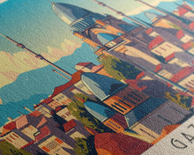 Load image into Gallery viewer, Gaziantep Turkey Travel Print Wall Art, Panoramic City Art, Travel Art, Wall Decor, Vacation Gift, Framed Canvas Print Or Metal Art
