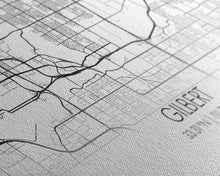 Load image into Gallery viewer, Gilbert City Map, Arizona Map, Map Art, Minimalist Art, Wall Art, Canvas Art, Lake House Décor, Ranch House Décor, Dorm Wall Décor, Home Art
