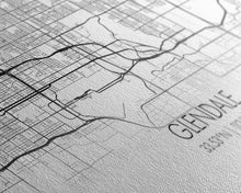 Load image into Gallery viewer, Glendale City Map, Arizona Map, Map Art, Minimalist Art, Wall Art, Canvas Art, Cabin Wall Décor, Entryway Décor,  Room Décor, Gifts For Her
