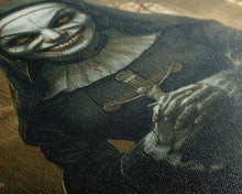 Load image into Gallery viewer, Creepy Nun Canvas Print - Halloween Art, Scary Art, Spooky Home Decor, Creepy Portrait, Gothic Wall Art, Halloween Decor Framed Canvas Print
