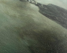 Load image into Gallery viewer, Dapper Skeleton In The Fog, Framed Canvas Print, Halloween Decor, Macabre Dark Academia Wall Art
