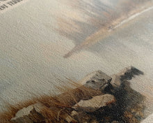 Carregar imagem no visualizador da galeria, Buffalo Lake Framed Canvas Print, Panoramic Lake House Decor, Wall Art, Travel Poster, Modern Lake Painting, Nature Art
