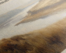 Carregar imagem no visualizador da galeria, Calamus Reservoir Nebraska Framed Canvas Print, Panoramic Lake House Decor, Wall Art, Travel Poster, Rustic Lake Painting, Nature Art
