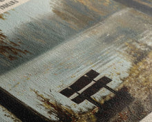 Load image into Gallery viewer, Crooked Lake Indiana Framed Canvas Print, Panoramic Lake House Decor, Wall Art, Travel Poster, Rustic Lake Painting, Nature Art
