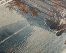 Load image into Gallery viewer, Deal Lake New Jersey Framed Canvas Print, Lake House Art, Panoramic Wall Art, Travel Poster, Rustic Lake Painting, Home Decor
