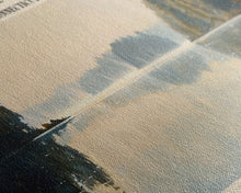 Load image into Gallery viewer, Gardner Lake Connecticut Framed Canvas Print, Lake House Art, Panoramic Wall Art, Travel Poster, Tranquil Lake Painting, Home Decor
