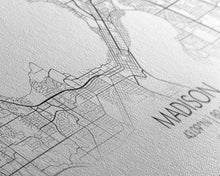 Load image into Gallery viewer, Madison City Map, Wisconsin Map, Map Art, Modern Art, Wall Art, Canvas Art, Unique Gifts, Large Wall Art, College Décor, Room Décor, Prints
