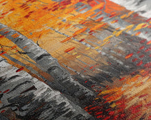 Carregar imagem no visualizador da galeria, Fall Birch Tree Forest, Framed Canvas Print, Skinny / Tall Wall Art, Living Room Decor, Landscape Painting, Nature Decor
