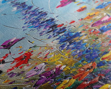 Carregar imagem no visualizador da galeria, Butterflies and Wildflowers, Framed Canvas print, Wood Framed Art, Living Room Decor, Skinny Art, Boho Style Minimalist Wall Art
