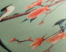 Load image into Gallery viewer, Elegant Birds on Branches Skinny Art Tall Art Japanese Ukiyo-e Inspired Bird and Nature Framed Canvas Print
