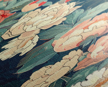 Load image into Gallery viewer, Delicate Peony Blossoms in Soft Pastel Hues on Japanese-Inspired Tall Vertical Canvas Print for Elegant Floral Decor
