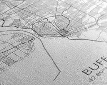 Carregar imagem no visualizador da galeria, Buffalo Street Map, New York Map, City Map Art, Modern Art, Wall Art, Canvas Print, Canvas Wall Art, Wedding Gift, Home Office Wall Art
