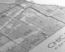 Cargar imagen en el visor de la galería, Chicago Street Map, Illinois Map, City Map Art, Modern Art, Wall Art, Canvas Print, Canvas Wall Art, Travel Wall Décor, Unique Wall Art
