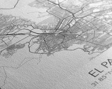 Load image into Gallery viewer, El Paso Street Map, Texas Map, City Map Art, Minimalist Art, Wall Art, Canvas Print, Living Room Wall Art, Travel Art Print, Gift For Dad
