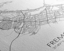Load image into Gallery viewer, Fremont Street Map, California Map, City Map Art, Minimalist Art, Wall Art, Canvas Print, Travel Lover Gift, Bar Wall Décor, Travel Prints
