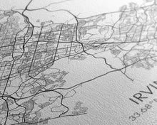 Load image into Gallery viewer, Irvine Street Map, California Map, City Map Art, Minimalist Art, Wall Art, Canvas Print, Travel Wall Print, Gift For Her, Home Office Art
