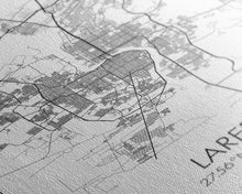 Load image into Gallery viewer, Laredo Street Map, Texas Map, City Map Art, Modern Wall Art, Wall Art, Canvas Print, City Wall Art, Wall Hanging, Gifts For Him, Travel Art

