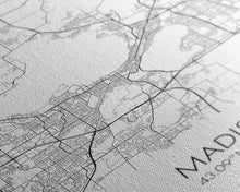 Load image into Gallery viewer, Madison Street Map, Wisconsin Map, City Map Art, Modern Art, Wall Art, Canvas Print, Bedroom Wall Art, Travel Wall Print, Gift For Men
