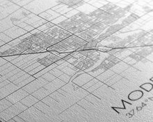 Load image into Gallery viewer, Modesto Street Map, California Map, City Map Art, Modern Art, Wall Art, Canvas Print, Home Décor Wall Art, Friendship Gift, Travel Wall Art
