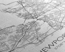 Load image into Gallery viewer, Newport News Street Map, Virginia Map, City Map Art, Modern Art, Wall Art, Canvas Print, Home Wall Décor, Girl Graduation Gift, Travel Art
