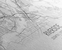 Load image into Gallery viewer, Riverside City Map, California Art, Map Print, Minimalist Wall Art, Wall Art, Canvas Art, Panoramic Wall Art, Gift For Graduation, Room Art

