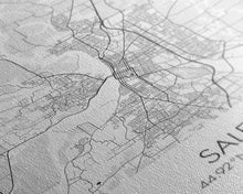 Load image into Gallery viewer, Salem Street Map, Oregon Map, City Map Art, Minimalist Art, Wall Art, Canvas Print, Dorm Room Décor, Graduation Gift, Travel Wall Print
