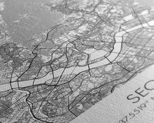 Load image into Gallery viewer, Seoul Street Map, South Korea Map, Asia City Map Print, Minimalist Art, Wall Art, Canvas Print, Travel Gift For Women, Travel Wall Décor
