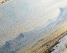 Carregar imagem no visualizador da galeria, Falkland Islands Framed Canvas Print Travel Poster | Wall Art | Home Decor | Gift For Travel Lover | Wall Hanging | Original Art
