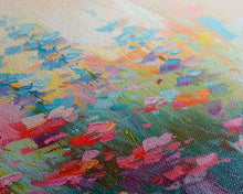 Load image into Gallery viewer, Delicate Blossoms in Springtime - Framed Canvas Print, Elegant Living Room Art, Soft Bedroom Decor, Pastel Flower Art, Wall Art
