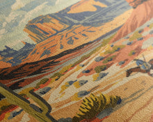 Load image into Gallery viewer, Cowboy in Southwestern Desert Landscape - Framed Canvas Print, Western Wall Art, Desert Scene Art, Cactus Decor for Living Room
