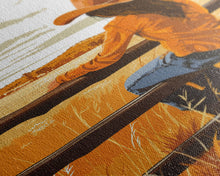 Cargar imagen en el visor de la galería, Contemplative Cowgirl on Fence Framed Canvas Print - Serene Western Decor, Country Wall Art for Living Room, Bedroom Artwork
