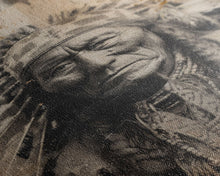 Load image into Gallery viewer, Native American Chief Portrait - Sepia Canvas Print, Historical Wall Art, Indigenous Art for Home, Rustic Native American Decor
