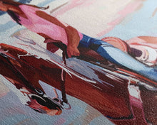 Load image into Gallery viewer, Cowgirl on Horse at the Beach, Stunning Framed Canvas Print, Ideal for Coastal Living Room Art, Beach Bedroom Decor, Equestrian Wall Art
