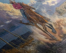 Load image into Gallery viewer, Colorful Desert Landscape with Tree Under Starry Sky, Stunning Framed Canvas Print, Living Room Art, Bedroom Decor, Southwestern Wall Art
