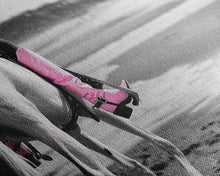 Carregar imagem no visualizador da galeria, Beach Horseback Rider with Pink Boots, Delightful Framed Canvas Print, Ideal for Living Room or Bedroom Wall Art
