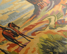 Load image into Gallery viewer, Cowboy Overlooking Desert Canyon, Framed Canvas Print for Rustic Living Room Decor, Western Wall Art, Home and Bedroom Decoration
