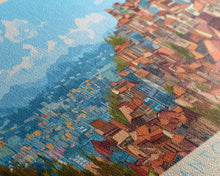 Carregar imagem no visualizador da galeria, Antofagasta, Chile Panoramic Travel Poster Canvas Print, Antofagasta, Chile Painting, Chile Art, Antofagasta Travel Art, Guest Room Painting
