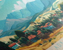 Carregar imagem no visualizador da galeria, Arba Minch, Ethiopia Panoramic Travel Poster Canvas Print, Arba Minch, Ethiopia Painting, Ethiopia Art, Arba Minch Travel Art, Living Room Painting
