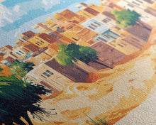 Load image into Gallery viewer, Banadir, Somalia Panoramic Travel Poster Canvas Print, Banadir, Somalia Painting, Somalia Art, Banadir Travel Art, Guest Room Painting
