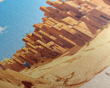 Load image into Gallery viewer, Batna, Algeria Panoramic Travel Poster Canvas Print, Batna, Algeria Painting, Algeria Art, Batna Panoramic Travel Art, Travel Painting
