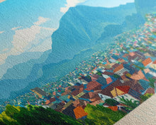 Carregar imagem no visualizador da galeria, Bujumbura, Burundi Panoramic Travel Poster Canvas Print, Bujumbura, Burundi Painting, Burundi Art, Bujumbura Travel Art, Guest Room Painting
