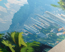 Carregar imagem no visualizador da galeria, Cali, Colombia Travel Poster Panoramic Canvas Print, Cali, Colombia Painting, Colombia Art, Cali Travel Art, Guest Room Painting
