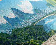 Carregar imagem no visualizador da galeria, Campinas, Brazil Travel Poster Panoramic Canvas Print, Campinas, Brazil Painting, Brazil Art, Campinas Travel Art, Guest Room Painting

