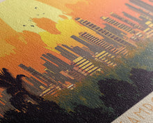 Carregar imagem no visualizador da galeria, Campo Grande, Brazil Panoramic Travel Poster Canvas Print, Campo Grande, Brazil Painting, Brazil Art, Campo Grande Panoramic Travel Art, Travel Painting
