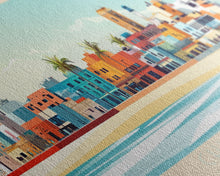 Cargar imagen en el visor de la galería, Chiclayo, Peru Panoramic Travel Poster Canvas Print, Chiclayo, Peru Painting, Peru Art, Chiclayo Travel Art, Guest Room Painting
