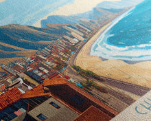 Cargar imagen en el visor de la galería, Chimbote, Peru Panoramic Travel Poster Canvas Print, Chimbote, Peru Painting, Peru Art, Chimbote Travel Art, Living Room Painting
