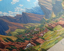 Cargar imagen en el visor de la galería, Cobija, Bolivia Panoramic Travel Poster Canvas Print, Cobija, Bolivia Painting, Bolivia Art, Cobija Travel Art, Guest Room Painting
