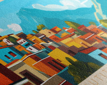 Load image into Gallery viewer, Cuautitlan Izcalli, Mexico Panoramic Travel Poster Canvas Print, Cuautitlan Izcalli, Mexico Painting, Mexico Art, Cuautitlan Izcalli Panoramic Travel Art, Travel Painting
